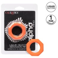 Alpha Liquid Silicone Sexagon Ring - Ultimate Pleasure