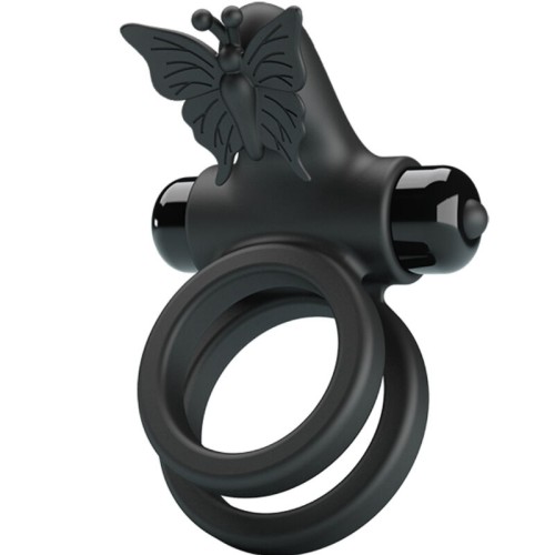 Pretty Love Doble Anillo Vibrador Con Estimulador Para Parejas