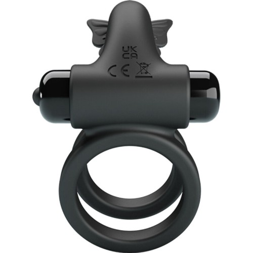 Pretty Love Double Vibrating Ring with Stimulator for Couples