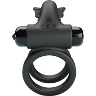 Pretty Love Double Vibrating Ring with Stimulator for Couples