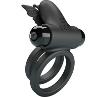 Pretty Love Double Vibrating Ring with Stimulator for Couples