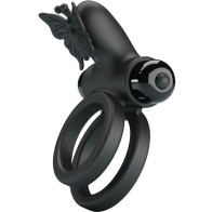 Pretty Love Doble Anillo Vibrador Con Estimulador Para Parejas