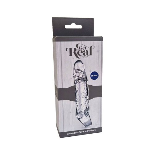 Get Real Medium Extension 16 cm Transparent Sleeve
