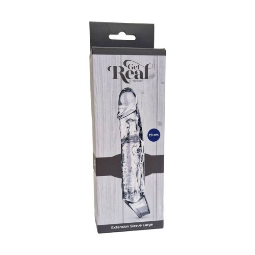 19 cm Transparent Extension for Enhanced Pleasure