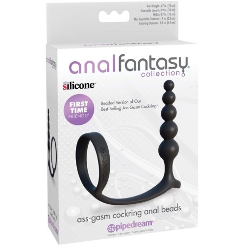 Ass-Gasm Cockring with Anal Balls