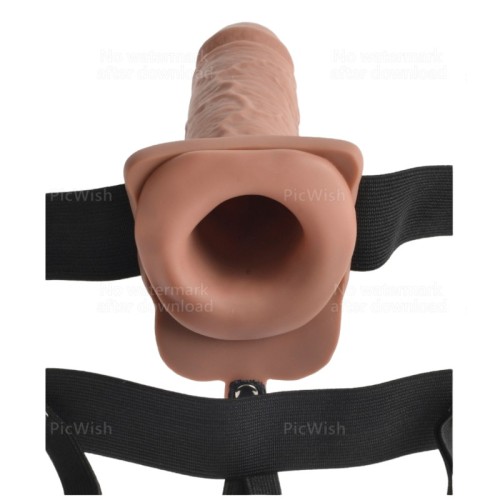 Hollow Rechargeable Harness with Realistic Dildo - Intense Pleasure