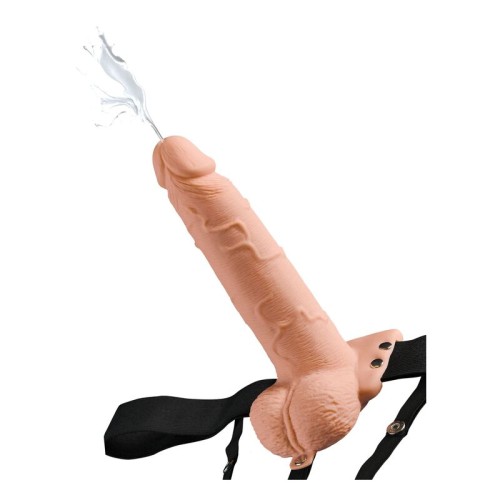 Realistic Squirting Strap-on with Testicles 19 cm