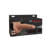 Realistic Squirting Strap-on with Testicles 19 cm