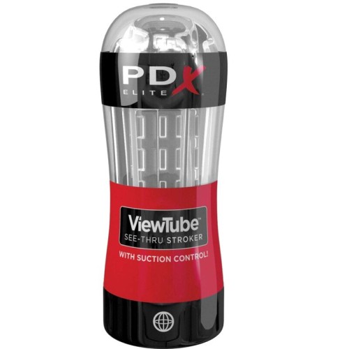 Masturbator Stroker Viewtube with Stimulating Waves - Clear