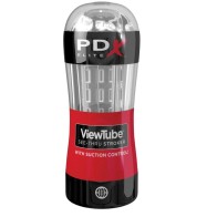 Masturbator Stroker Viewtube with Stimulating Waves - Clear