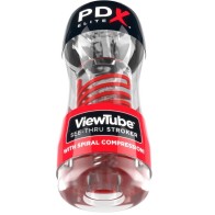 Masturbador Stroker Viewtube 2 Transparente Compresión Espiral