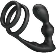 Pretty Love Marshall Anillo Para Pene + Plug Anal Vibratorio - Doble Estimulación
