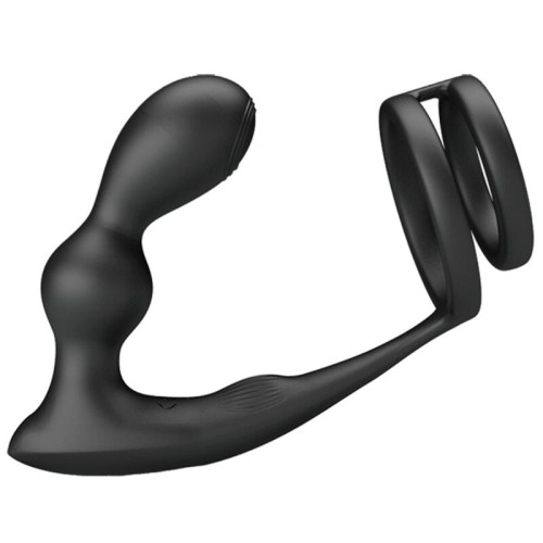 Pretty Love Marshall Anillo Para Pene + Plug Anal Vibratorio - Doble Estimulación