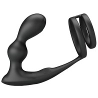 Pretty Love Marshall Anillo Para Pene + Plug Anal Vibratorio - Doble Estimulación