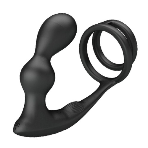 Pretty Love Marshall Anillo Para Pene + Plug Anal Vibratorio - Doble Estimulación