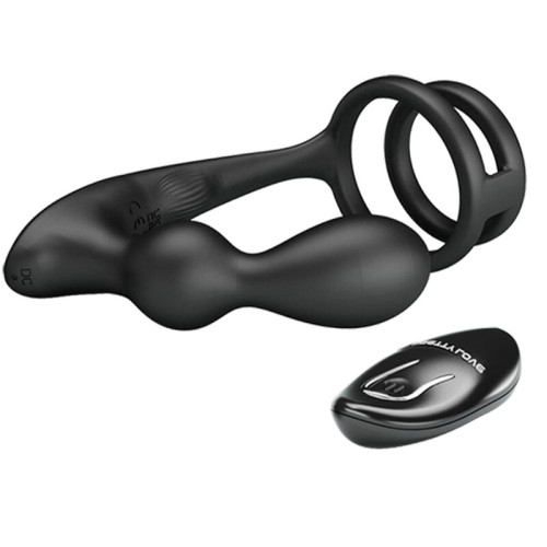 Pretty Love Marshall Anillo Para Pene + Plug Anal Vibratorio - Doble Estimulación