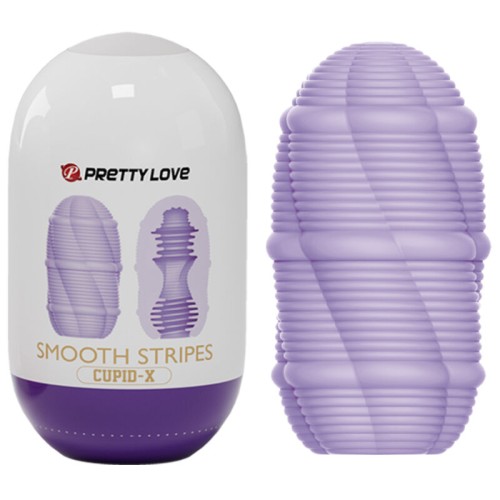 Pretty Love Smooth Stripes Cupid Masturbator for Intense Pleasure