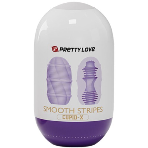 Pretty Love Smooth Stripes Cupid Masturbator for Intense Pleasure