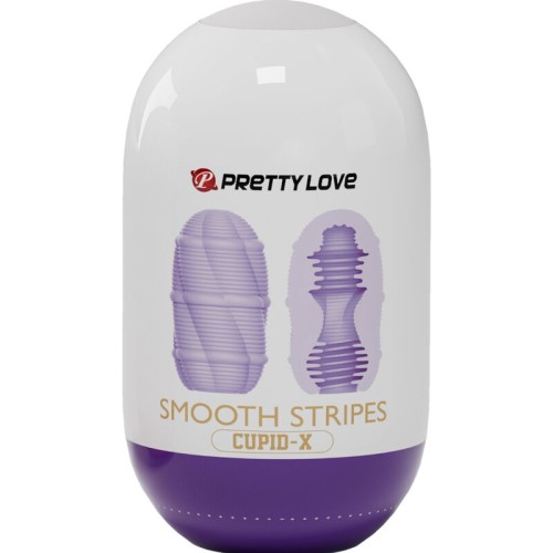 Pretty Love Smooth Stripes Cupid Masturbator for Intense Pleasure