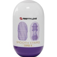 Pretty Love Huevo Masturbador Smooth Stripes Cupid para Placer Intenso