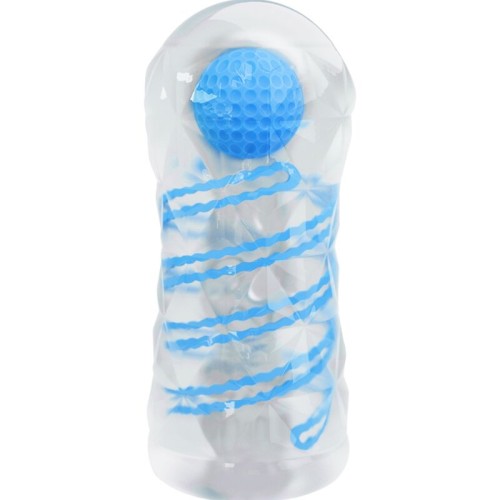 Pretty Love Small Masturbator Spirals Blue