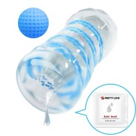 Pretty Love Small Masturbator Spirals Blue