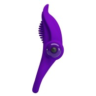 Pretty Love - Anillo Vibrador Para Pene Morado - 10 Modos de Vibración