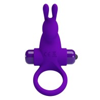 Pretty Love Anillo Vibrador Conejo Para Pene Morado