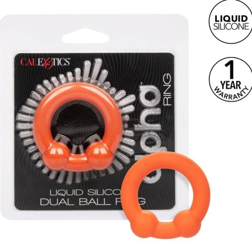 Alpha Double Ball Ring Orange