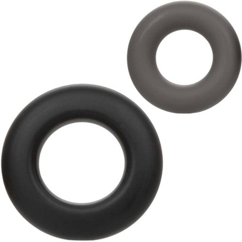 Alpha Set of 2 Prolong Rings Gray - Liquid Silicone