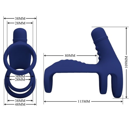 Pretty Love Elish Vibrating Cock Ring for Couples