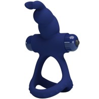 Pretty Love Luchito Double Ring Vibrator Rabbit Blue