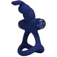 Pretty Love Luchito Double Ring Vibrator Rabbit Blue