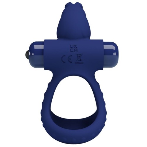 Pretty Love Luchito Double Ring Vibrator Rabbit Blue
