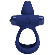Pretty Love Luchito Double Ring Vibrator Rabbit Blue