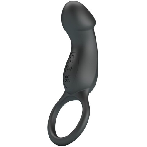 Pretty Love Remote Vibrating Ring with Black Stimulator