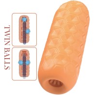 Pretty Love Twin Balls Male Masturbator Orange