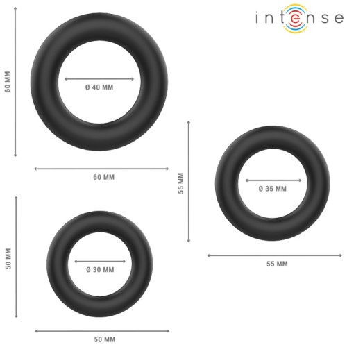 Conjunto de Anillos Básicos Para Pene Hugh de Silicona | Mejora Tu Placer