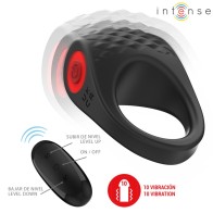 Intense Clover Vibrating Cock Ring 10 Vibes Black