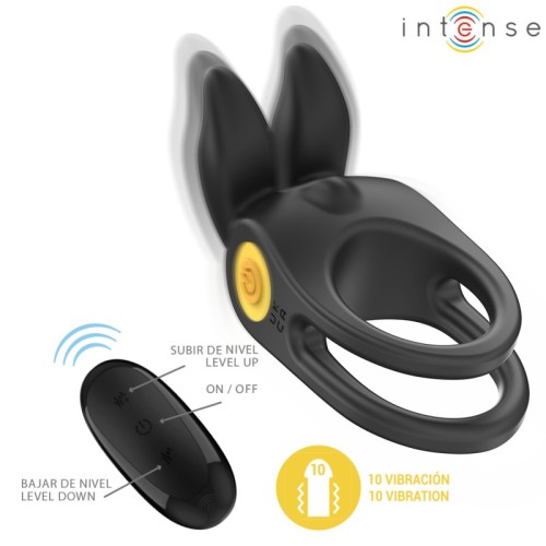 Intense Sam Double Vibrator Ring Black