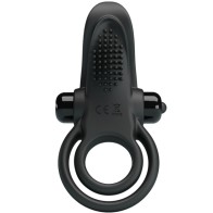 Doble Anillo Vibrador Con Estimulador Clítoris