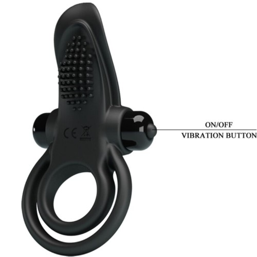 Doble Anillo Vibrador Con Estimulador Clítoris
