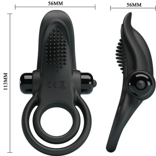 Double Vibrating Ring with Clitoral Stimulator
