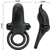 Doble Anillo Vibrador Con Estimulador Clítoris