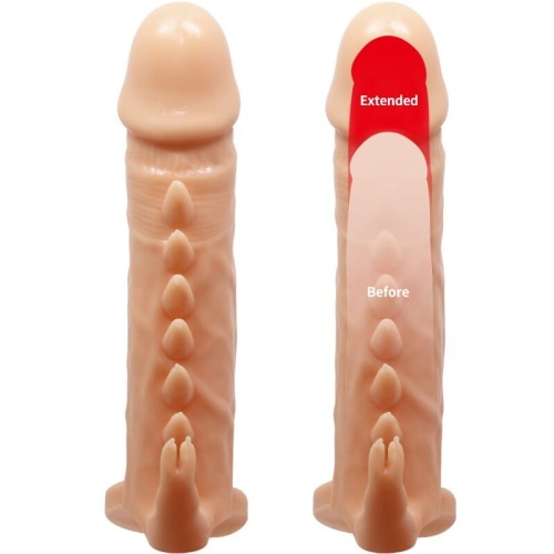Funda Para Pene Emmit con Estimulador de Clítoris para Placer Mejorado