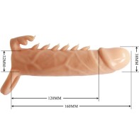 Funda Para Pene Emmit con Estimulador de Clítoris para Placer Mejorado