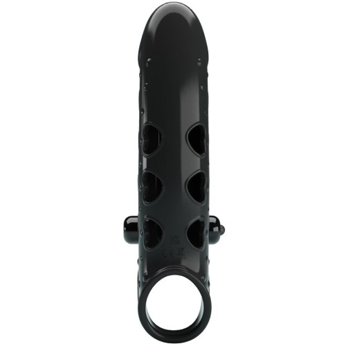 Funda Para Pene Con Vibración Negro - Placer Supremo