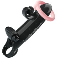 Funda Para Pene Con Vibración Negro - Placer Supremo