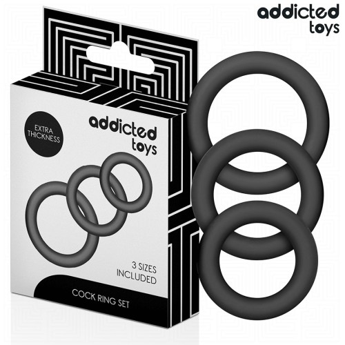 Addicted Toys Silicone Cock Ring Set