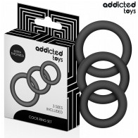 Addicted Toys Silicone Cock Ring Set